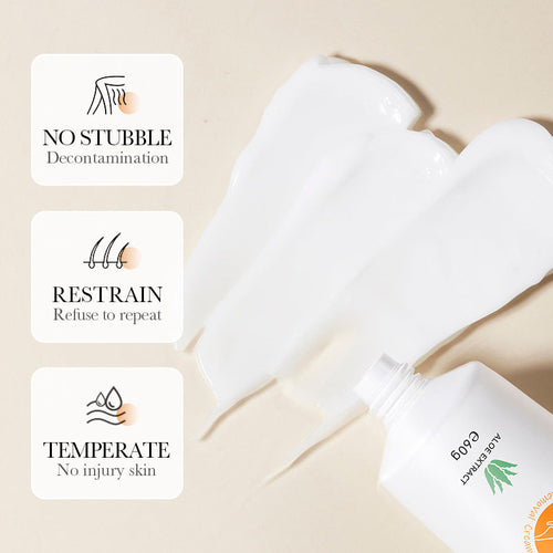 Gentle Aloe Hair Removal Cream Soothing Quick Depilatory Formula
