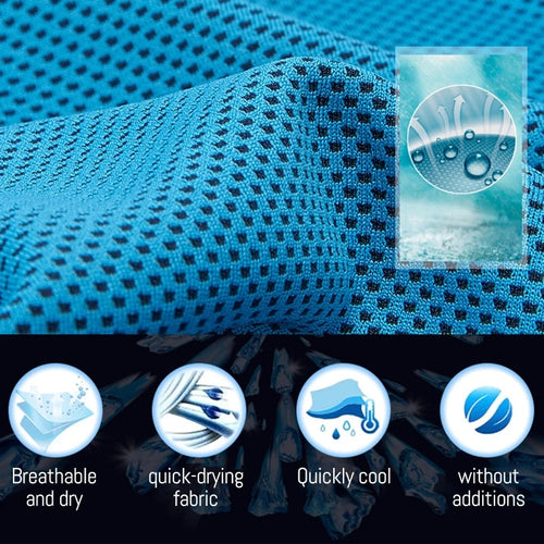 Quick Drying Cooling Towel Soft Breathable Chilly Sweat Absorption