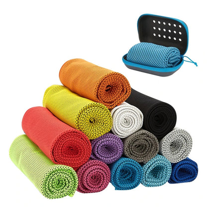 Quick Drying Cooling Towel Soft Breathable Chilly Sweat Absorption