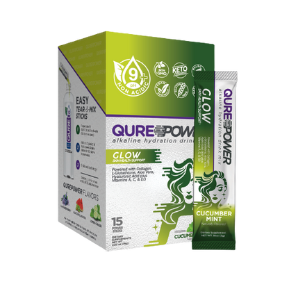 QURE Power Cucumber Mint Skin Support Stick (15 Pack)