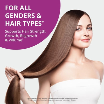 Hair Xtra, Premium Hair Growth Support for Men & Women, 60 Vegan
