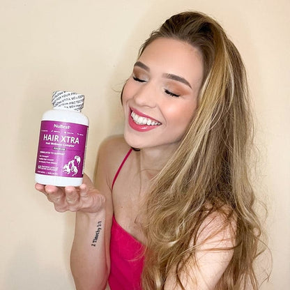 Hair Xtra, Premium Hair Growth Support for Men & Women, 60 Vegan